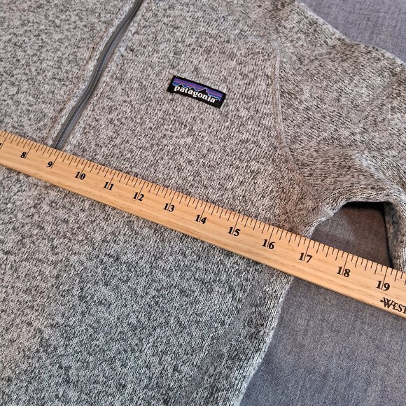 PATAGONIA Women's Better Sweater 1/2 Zip Fleece Pullover Heathered Grey - Picture 7 of 12